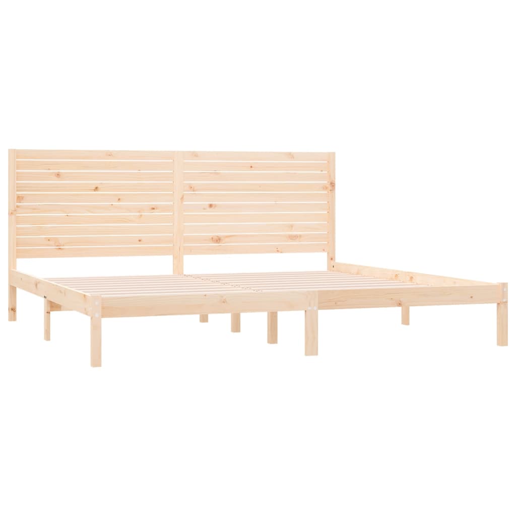 Bed Frame without Mattress 200x200 cm Solid Wood