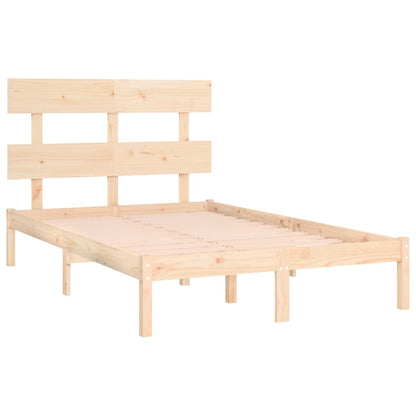 Bed Frame without Mattress 140x190 cm Solid Wood