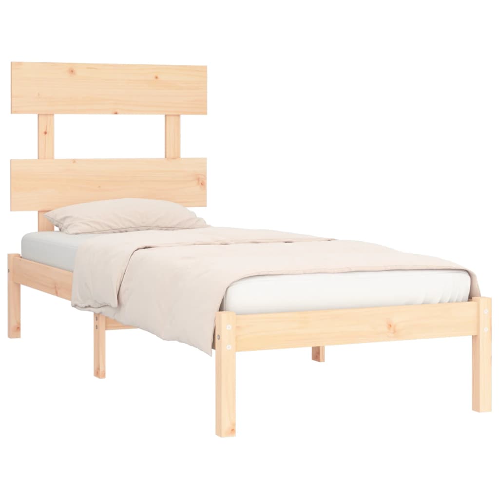 Bed Frame without Mattres 90x200 cms Solid Wood