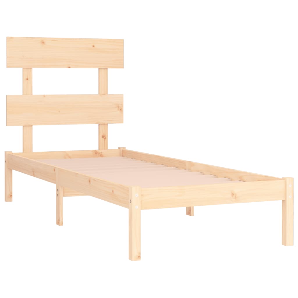 Bed Frame without Mattres 90x200 cms Solid Wood