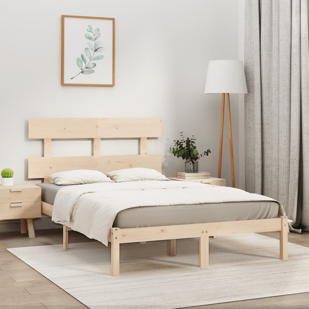 Bed Frame Solid Wood 180x200 cm Super King Size