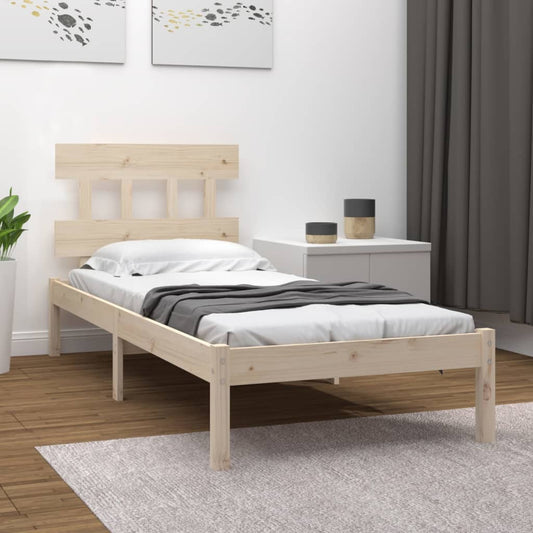 Bed Frame without Mattress 90x190 cm Single Solid Wood