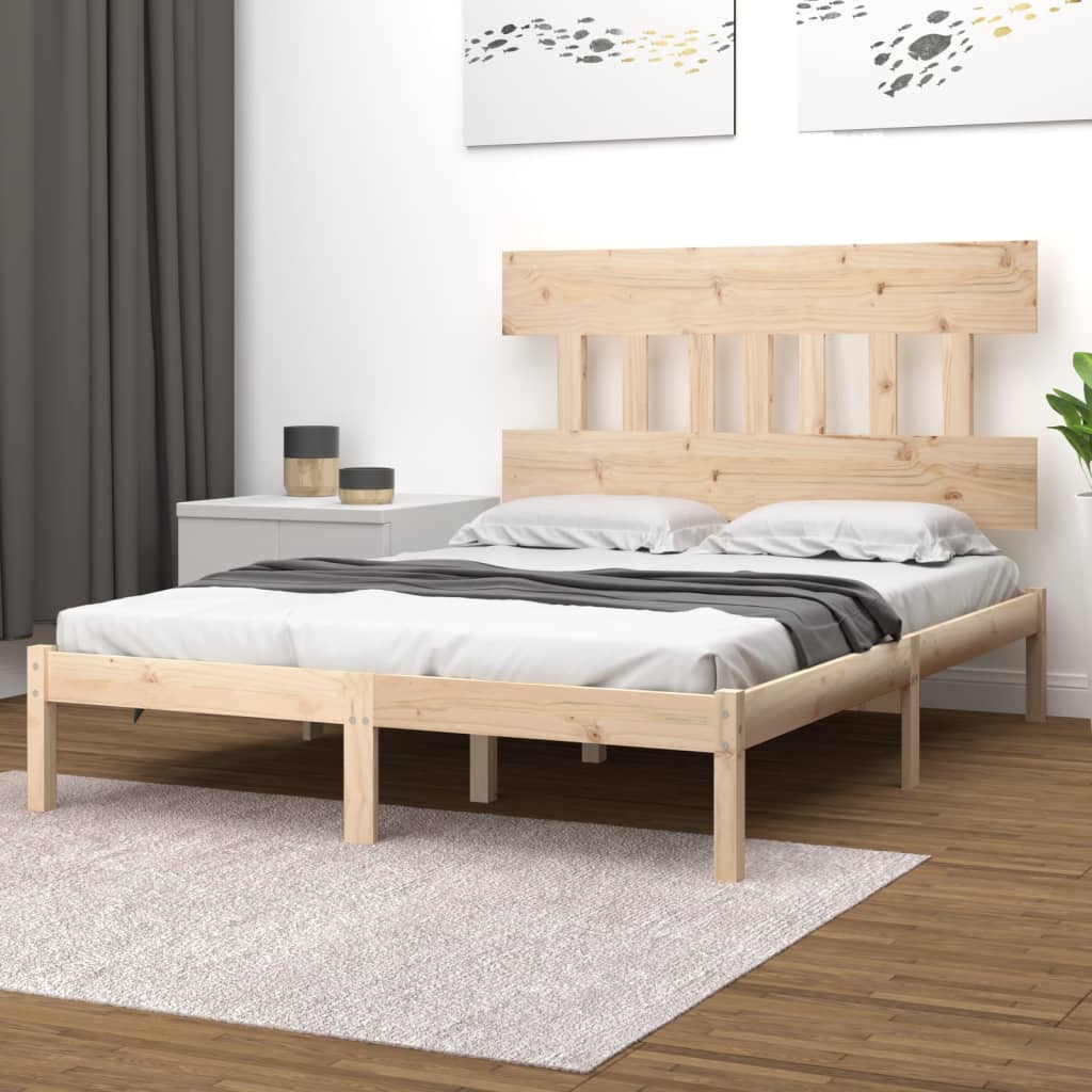 Bed Frame Solid Wood 200x200 cm