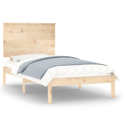 Bed Frame Solid Wood Pine 90x200 cm