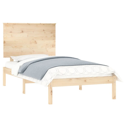 Bed Frame Solid Wood Pine 90x200 cm