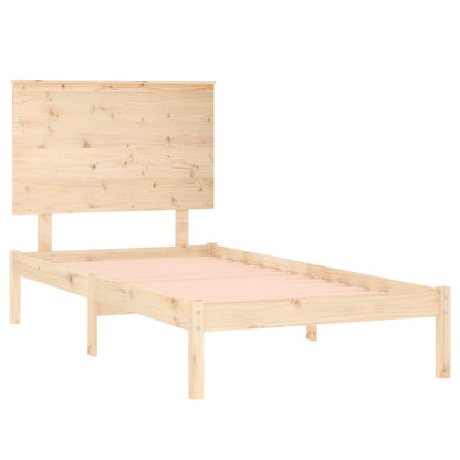 Bed Frame Solid Wood Pine 90x200 cm