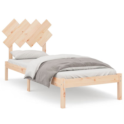 Bed Frame without Mattress 90x190 cm Single Solid Wood