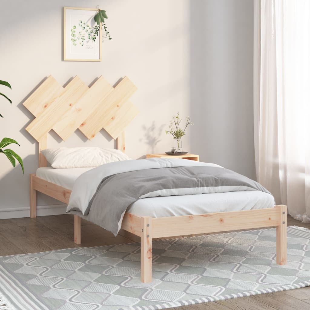 Bed Frame without Mattress 90x190 cm Single Solid Wood