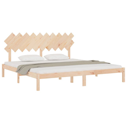 Bed Frame 200x200 cm Solid Wood