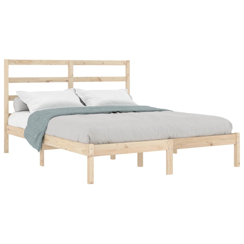 Bed Frame Solid Wood Pine 120x200 cm