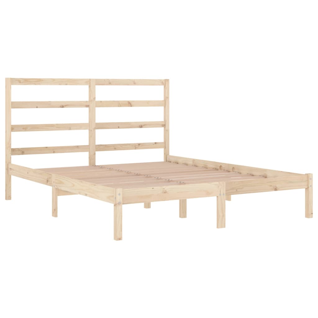 Bed Frame Solid Wood Pine 120x200 cm