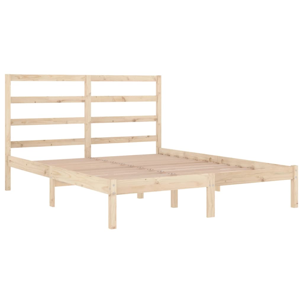 Bed Frame Solid Wood Pine 160x200 cm