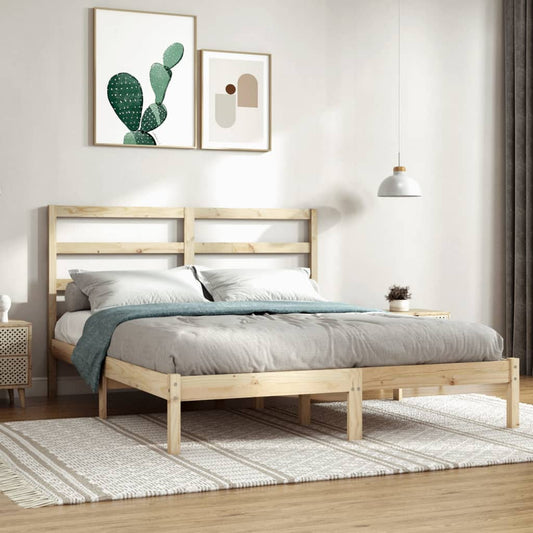 Bed Frame Solid Wood Pine 160x200 cm