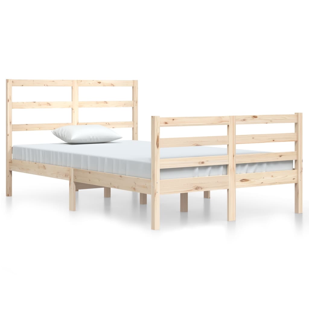 Bed Frame Solid Wood Pine 120x200 cm