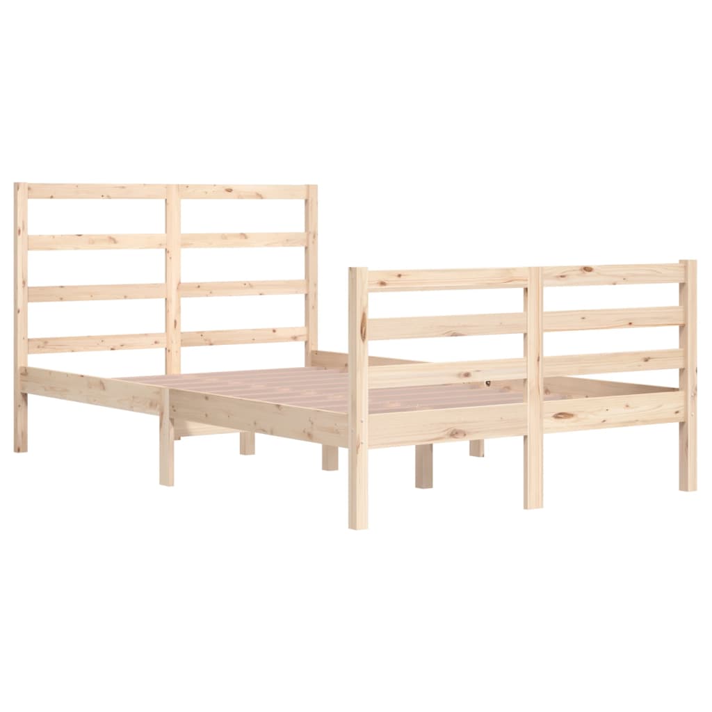 Bed Frame Solid Wood Pine 120x200 cm