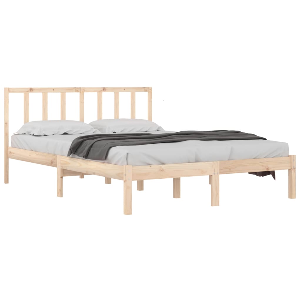 Bed Frame Solid Wood Pine 140x200 cm