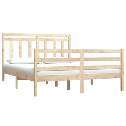 Bed Frame Solid Wood 150x200 cm King Size