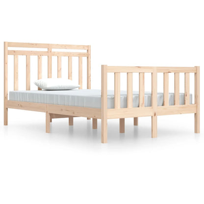 Bed Frame Solid Wood 120x190 cm Small Double