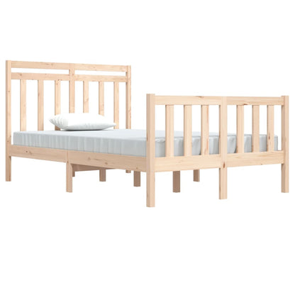 Bed Frame Solid Wood 120x190 cm Small Double