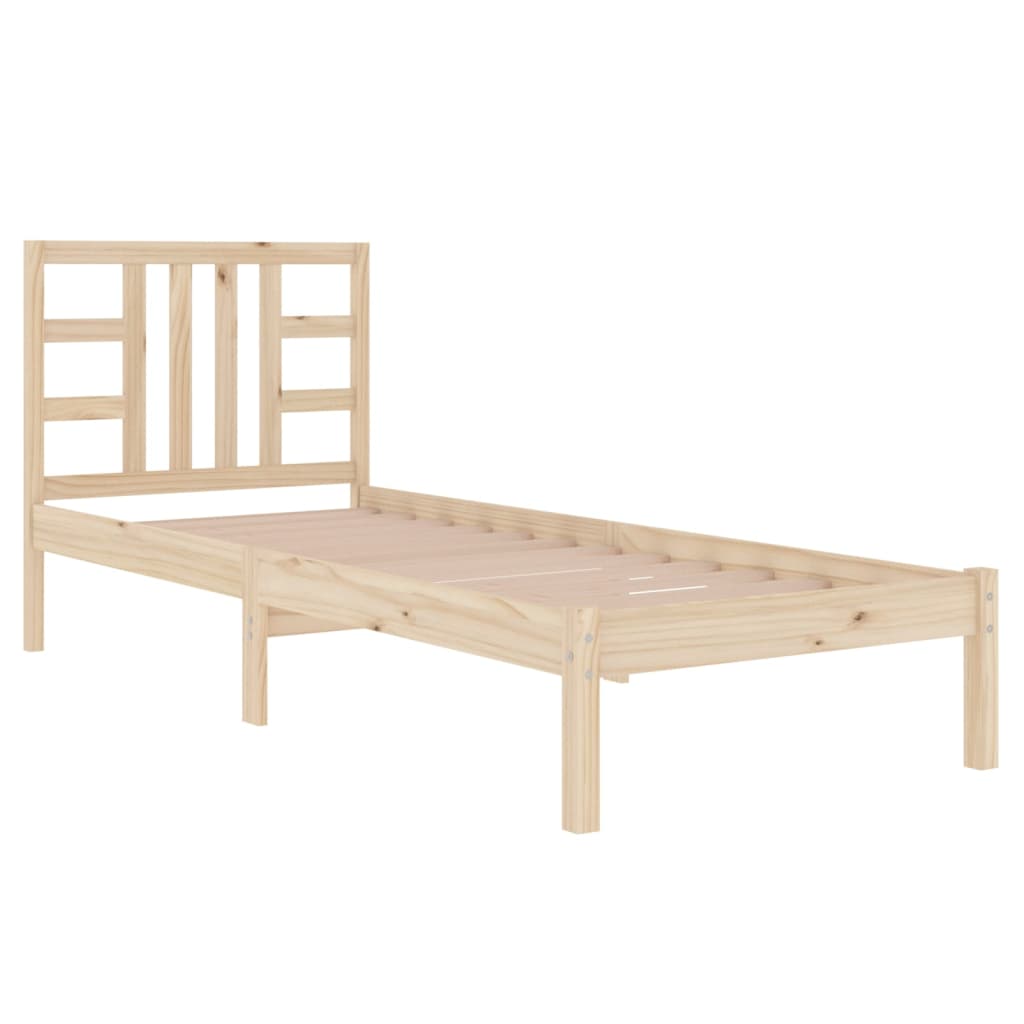 Bed Frame without Mattress 90x190 cm Single Solid Wood