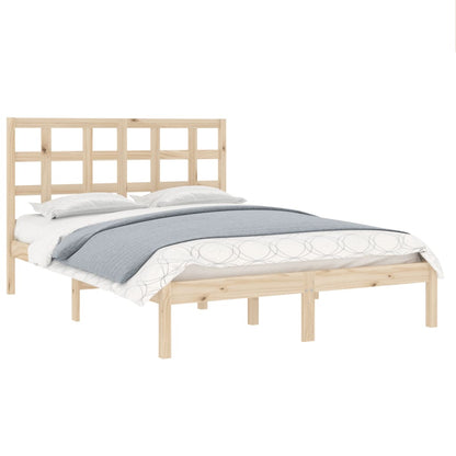 Bed Frame without Mattress 150x200 cm King Size Solid Wood