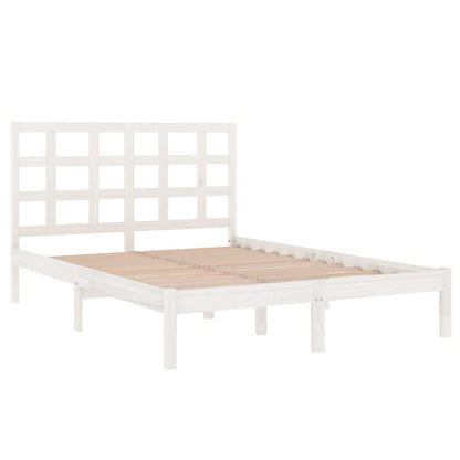 Bed Frame without Mattress White 160x200 cm Solid Wood