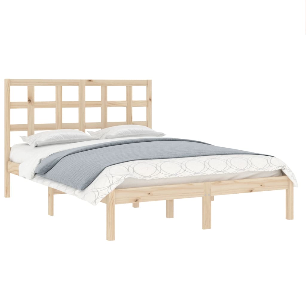 Bed Frame Solid Wood 180x200 cm Super King Size