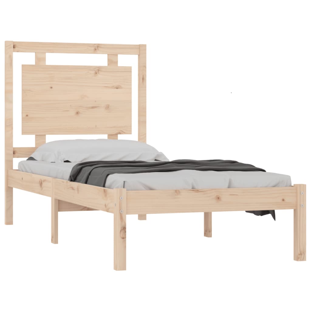 Bed Frame without Mattress 90x190 cm Single Solid Wood