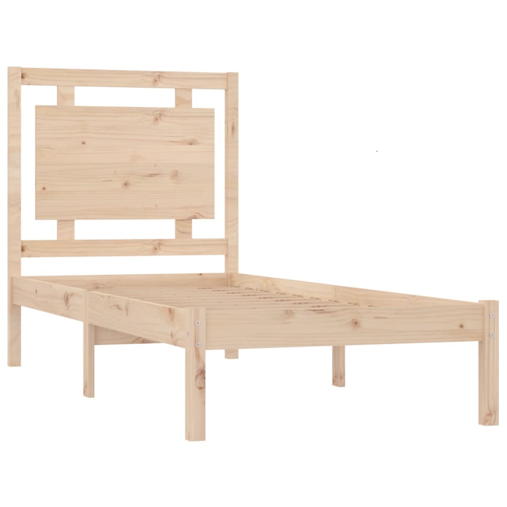 Bed Frame without Mattress 90x190 cm Single Solid Wood