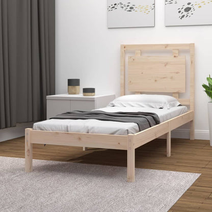 Bed Frame without Mattress 90x190 cm Single Solid Wood