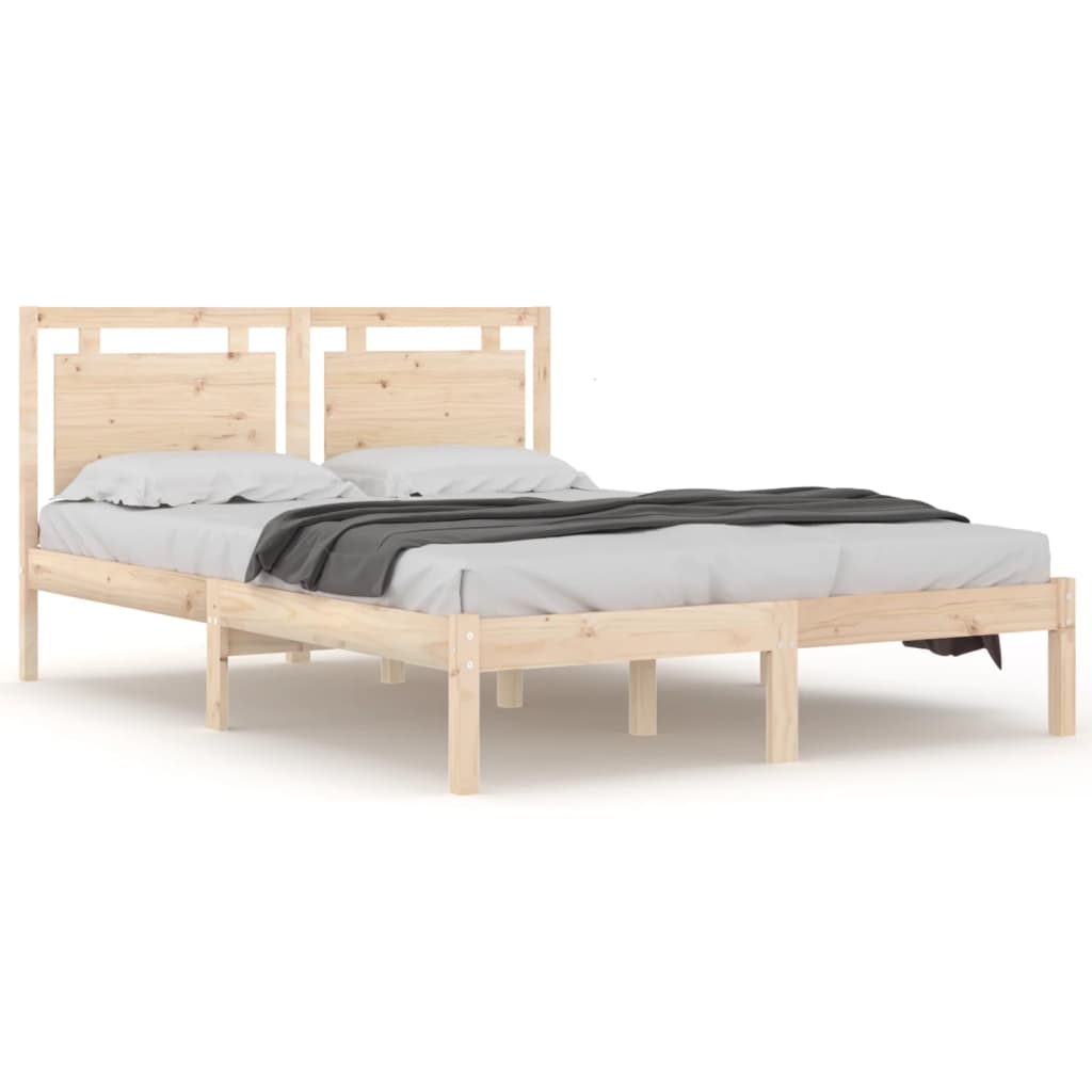 Bed Frame without Mattress 120x190 cm Small Double Solid Wood