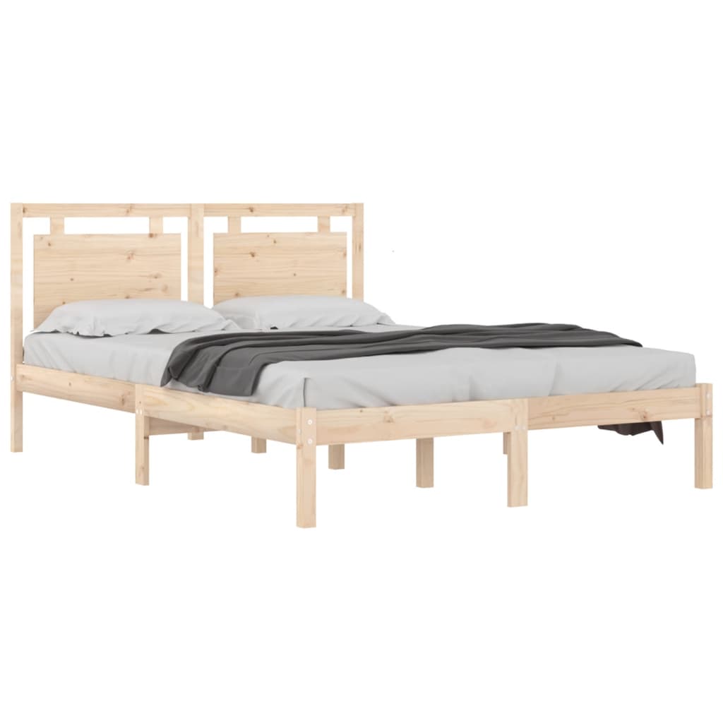 Bed Frame without Mattress 120x190 cm Small Double Solid Wood