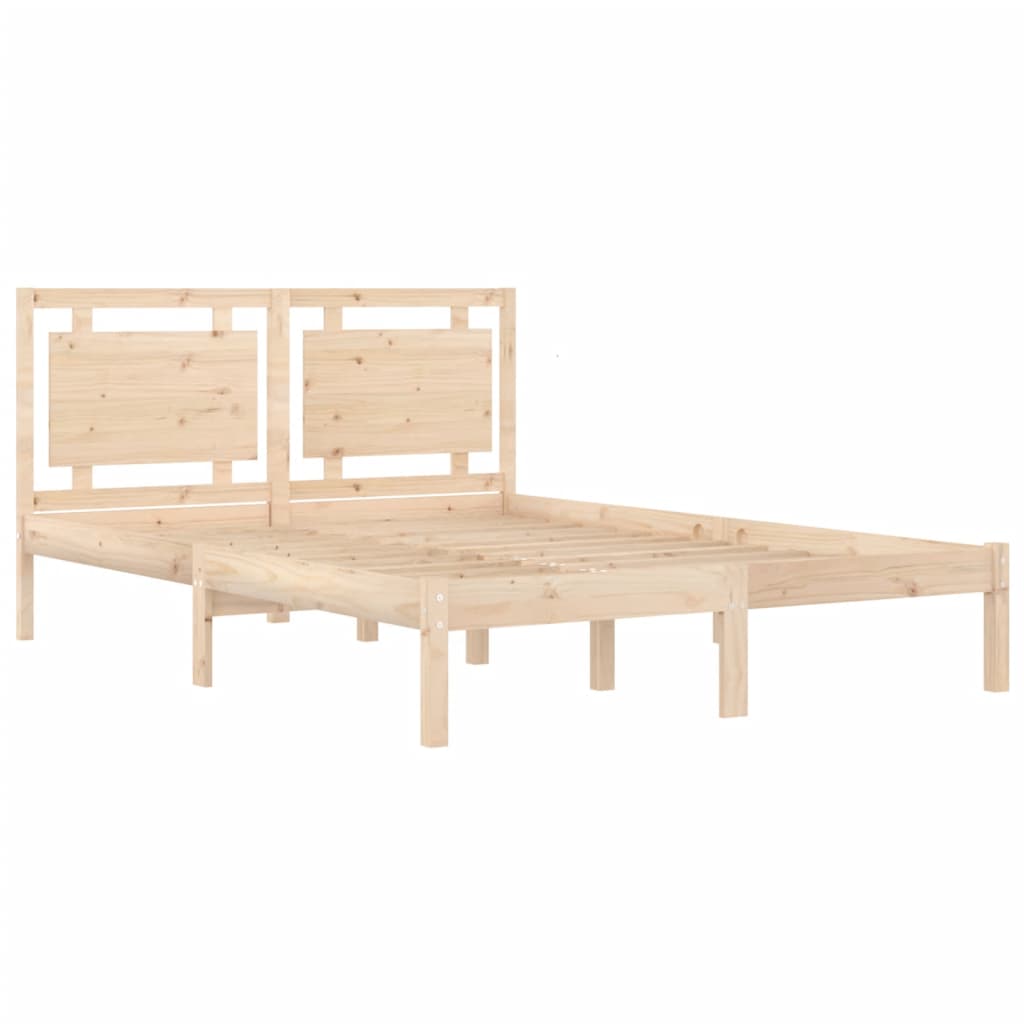 Bed Frame without Mattress 120x190 cm Small Double Solid Wood