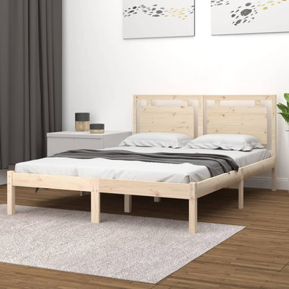 Bed Frame without Mattress 120x190 cm Small Double Solid Wood