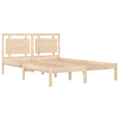 Bed Frame without Mattress 150x200 cm King Size Solid Wood