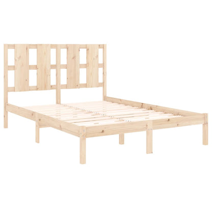 Bed Frame Solid Wood 135x190 cm Double