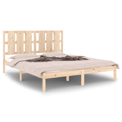 Bed Frame Solid Wood Pine 160x200 cm