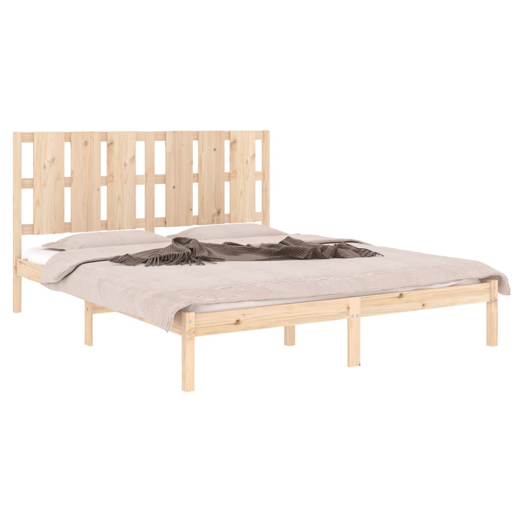 Bed Frame Solid Wood Pine 160x200 cm