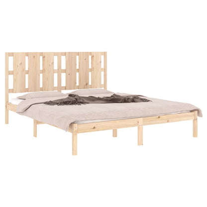 Bed Frame Solid Wood Pine 160x200 cm