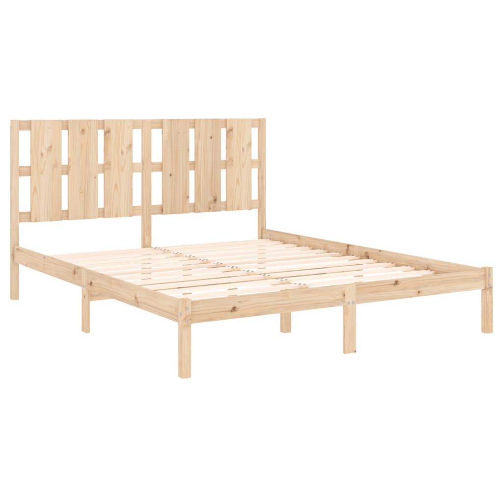 Bed Frame Solid Wood Pine 160x200 cm