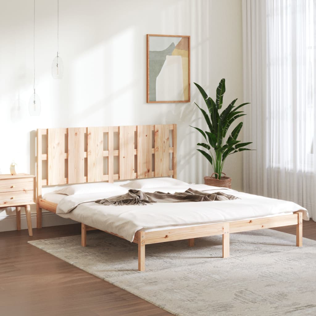 Bed Frame Solid Wood Pine 160x200 cm