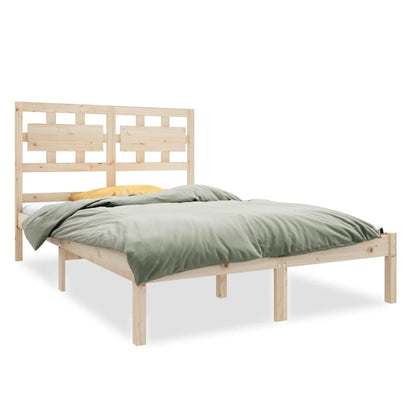 Bed Frame Solid Wood 135x190 cm Double