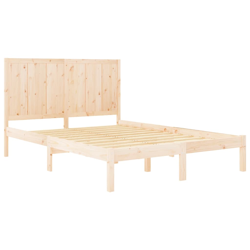 Bed Frame Solid Wood Pine 160x200 cm