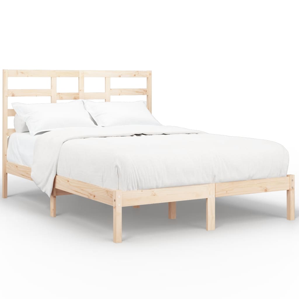 Bed Frame Solid Wood 140x200 cm