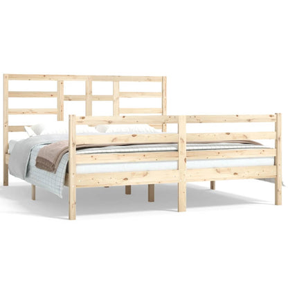 Bed Frame Solid Wood 160x200 cm