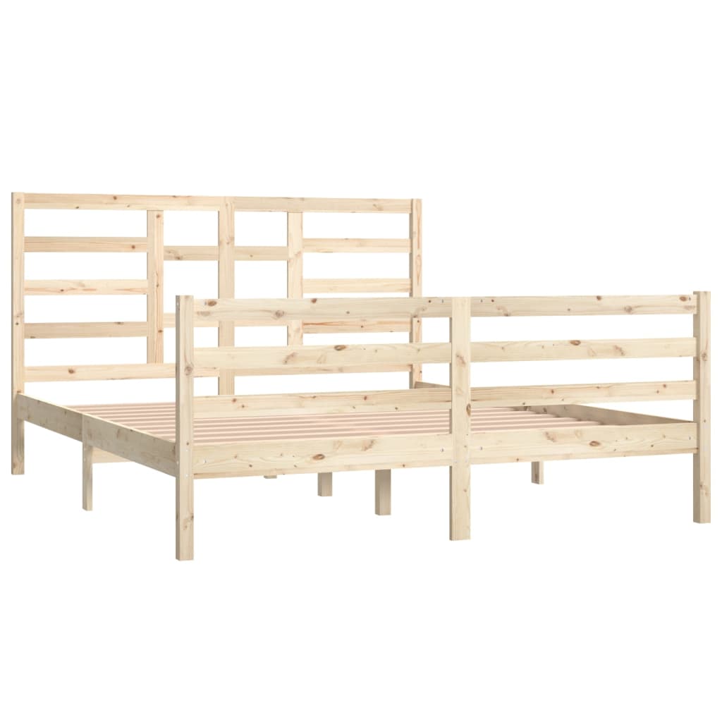 Bed Frame Solid Wood 160x200 cm