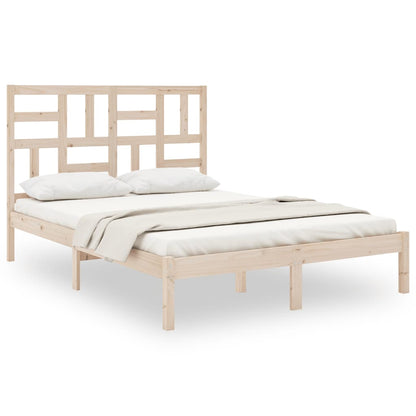 Bed Frame without Mattress Solid Wood 140x190 cm