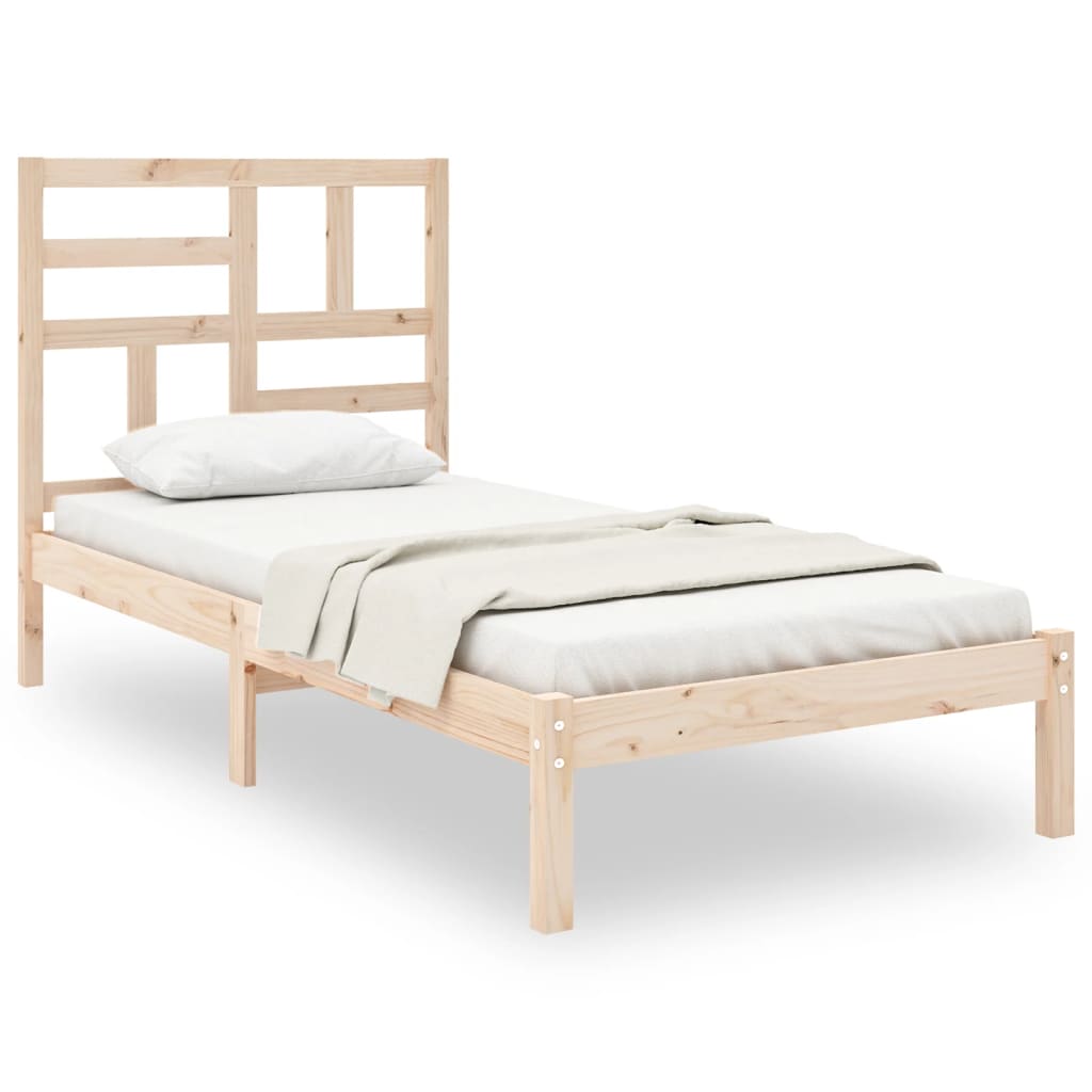 Bed Frame Solid Wood 100x200 cm