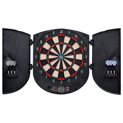 Electric Dartboard with Darts Black Polypropylene