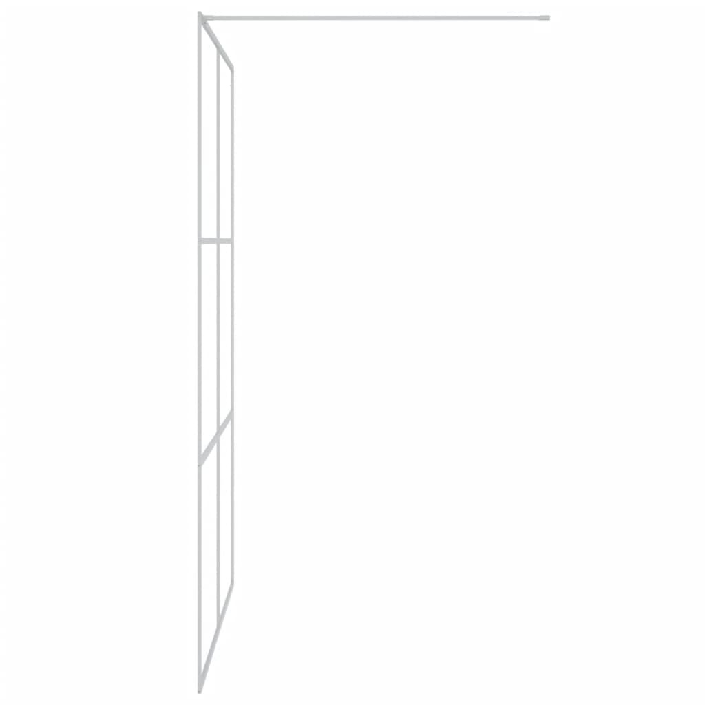 Walk-in Shower Wall Silver 140x195 cm Clear ESG Glass